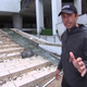 NBC News’ Gabe Gutierrez tours the area surrounding the hotel where he rode out Hurricane Maria in Puerto Rico on Sept. 20, 2017. (NBC News)